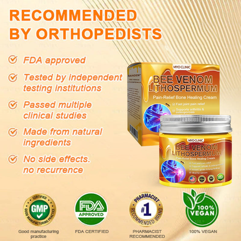👑Myo Clinic Online Store👑 Myo Clinic BEE VENOM LITHOSPERMUM Pain-Relief Bone Healing Cream 👑(Specially for older adults)