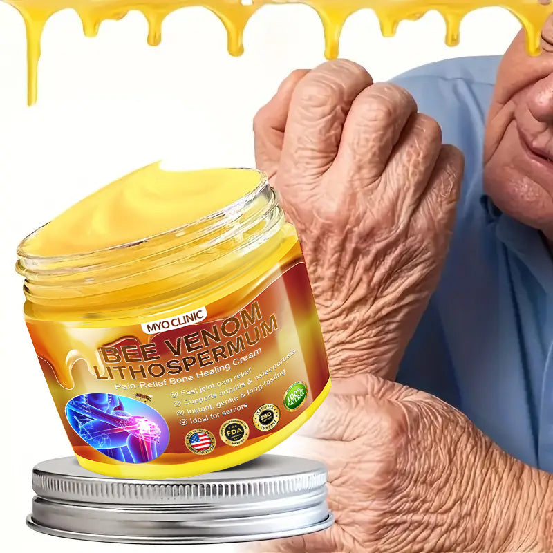 👑Myo Clinic Online Store👑 Myo Clinic BEE VENOM LITHOSPERMUM Pain-Relief Bone Healing Cream 👑(Specially for older adults)