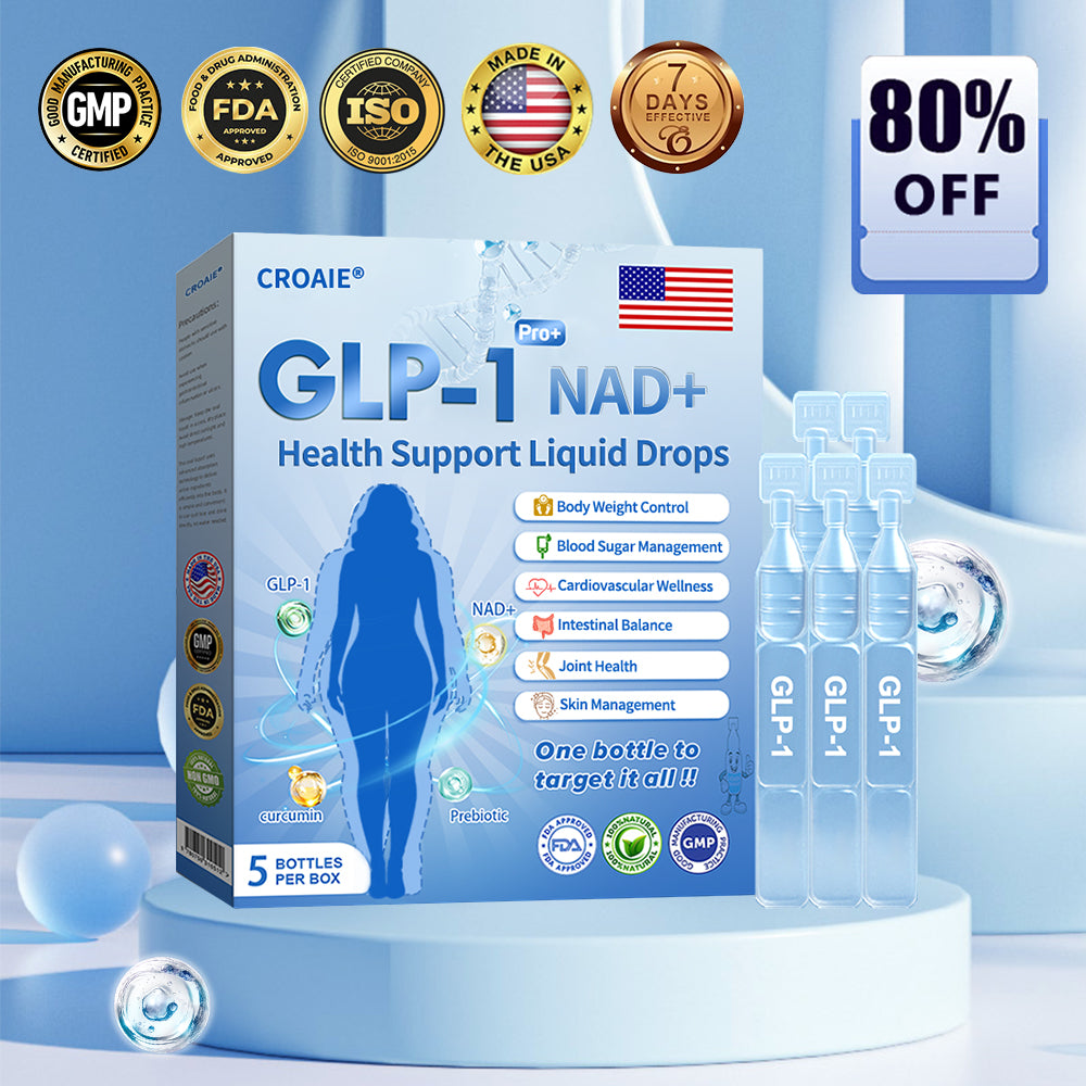 【Last Day Promotion 75% OFF⚡】Croaie® 𝐆𝐋𝐏-𝟏 𝐏𝐑𝐎+ 𝟔-𝐢𝐧-𝟏 𝐇𝐞𝐚𝐥𝐭𝐡 𝐒𝐮𝐩𝐩𝐨𝐫𝐭 𝐋𝐢𝐪𝐮𝐢𝐝 𝐃𝐫𝐨𝐩𝐬 💪Use once every two days | Lose 20 pounds quickly | Reduce sugar by 90%
