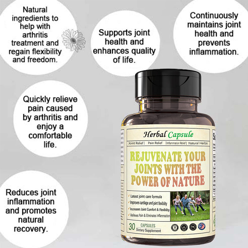 Raindew® Natural Organic Herbal Capsules - Recommended by Natural Herbalists (for arthritis, fast pain relief)