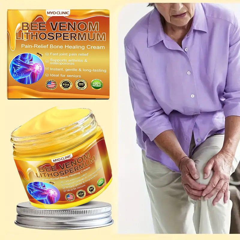 👑Myo Clinic Online Store👑 Myo Clinic BEE VENOM LITHOSPERMUM Pain-Relief Bone Healing Cream 👑(Specially for older adults)