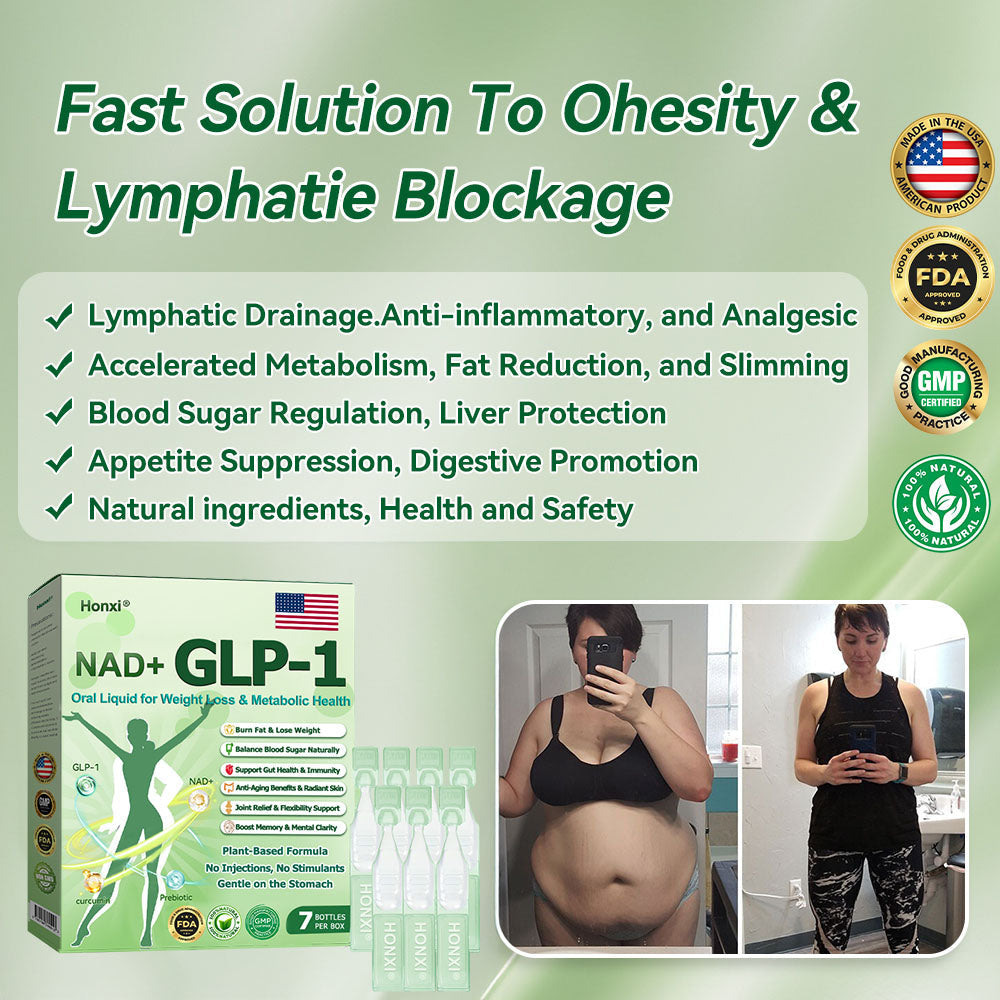 Official Store | Honxi® NAD+ GLP-1 Oral Liquid for Weight Loss & Metabolic Health (Just once a day, visible changes in 7 days) ✅ For obesity, cardiovascular health, diabetes, sleep apnea, gut health, joint issues, and more