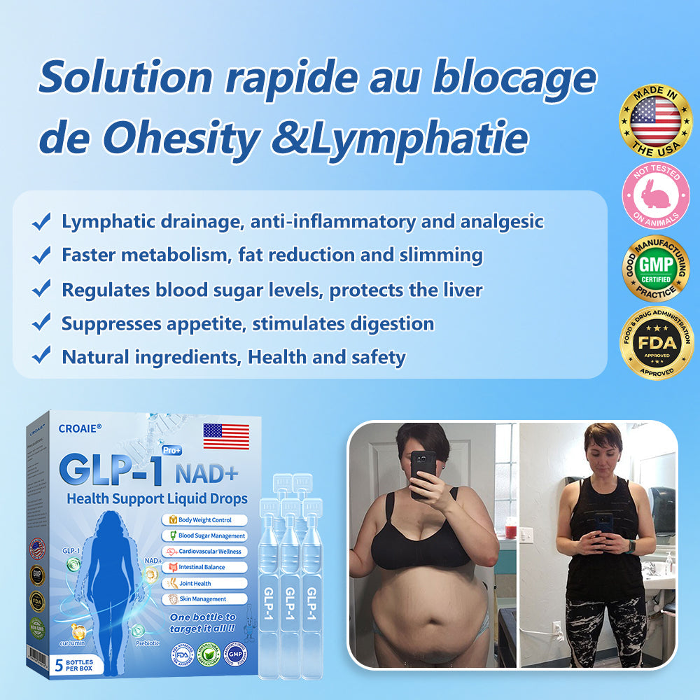 【Last Day Promotion 75% OFF⚡】Croaie® 𝐆𝐋𝐏-𝟏 𝐏𝐑𝐎+ 𝟔-𝐢𝐧-𝟏 𝐇𝐞𝐚𝐥𝐭𝐡 𝐒𝐮𝐩𝐩𝐨𝐫𝐭 𝐋𝐢𝐪𝐮𝐢𝐝 𝐃𝐫𝐨𝐩𝐬 💪Use once every two days | Lose 20 pounds quickly | Reduce sugar by 90%