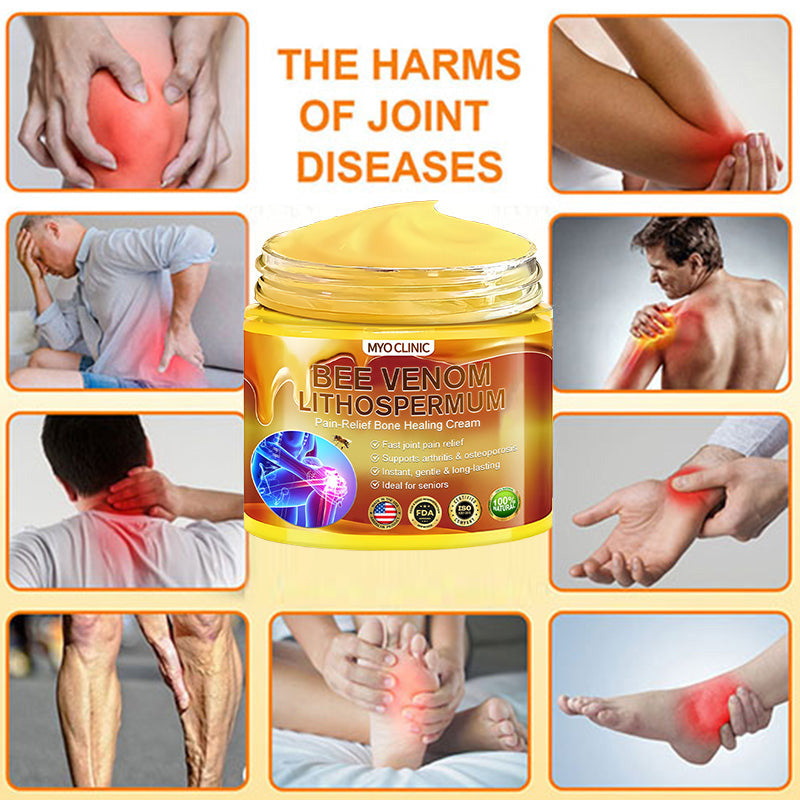 👑Myo Clinic Online Store👑 Myo Clinic BEE VENOM LITHOSPERMUM Pain-Relief Bone Healing Cream 👑(Specially for older adults)