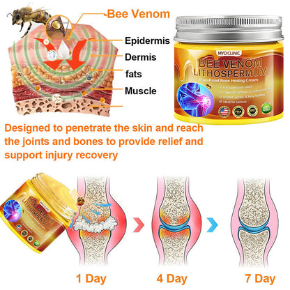 👑Myo Clinic Online Store👑 Myo Clinic BEE VENOM LITHOSPERMUM Pain-Relief Bone Healing Cream 👑(Specially for older adults)