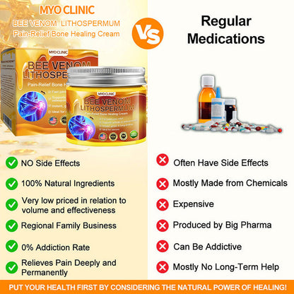 👑Myo Clinic Online Store👑 Myo Clinic BEE VENOM LITHOSPERMUM Pain-Relief Bone Healing Cream 👑(Specially for older adults)