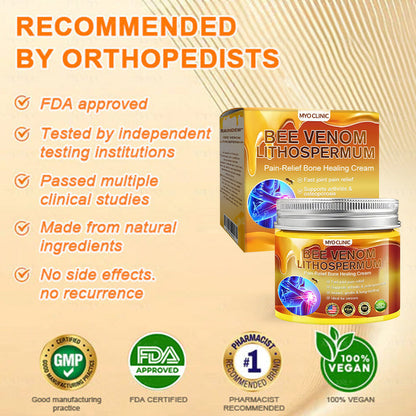 👑Myo Clinic Online Store👑 Myo Clinic BEE VENOM LITHOSPERMUM Pain-Relief Bone Healing Cream 👑(Specially for older adults)