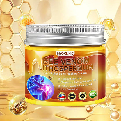 👑Myo Clinic Online Store👑 Myo Clinic BEE VENOM LITHOSPERMUM Pain-Relief Bone Healing Cream 👑(Specially for older adults)