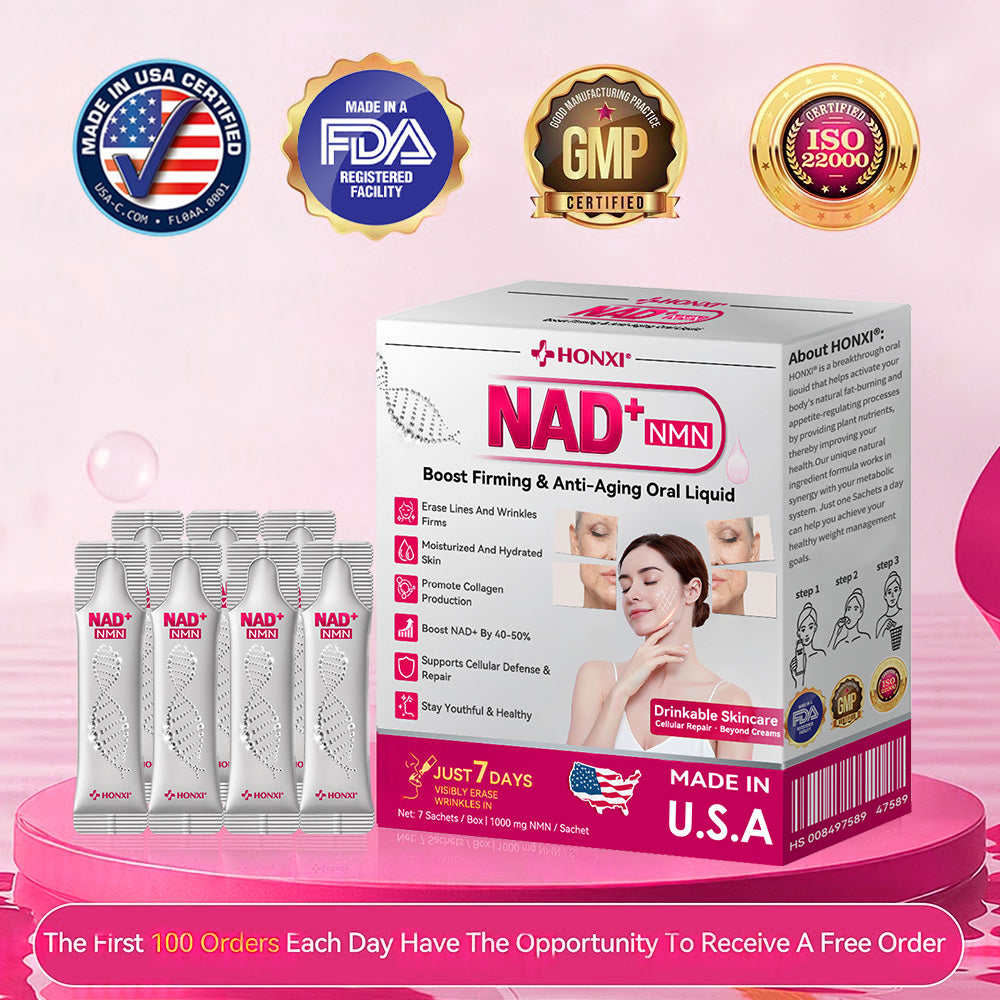 Made in USA💎HONXI® 𝗡𝗠𝖭 N𝖠𝙳+ 𝙱𝚘𝗈s𝗍 F𝗂𝗋mi𝗇g & A𝚗𝚝i-𝖺𝗀𝗂𝗇𝗀 𝖮𝗋𝚊l Li𝗾𝘂𝗶d