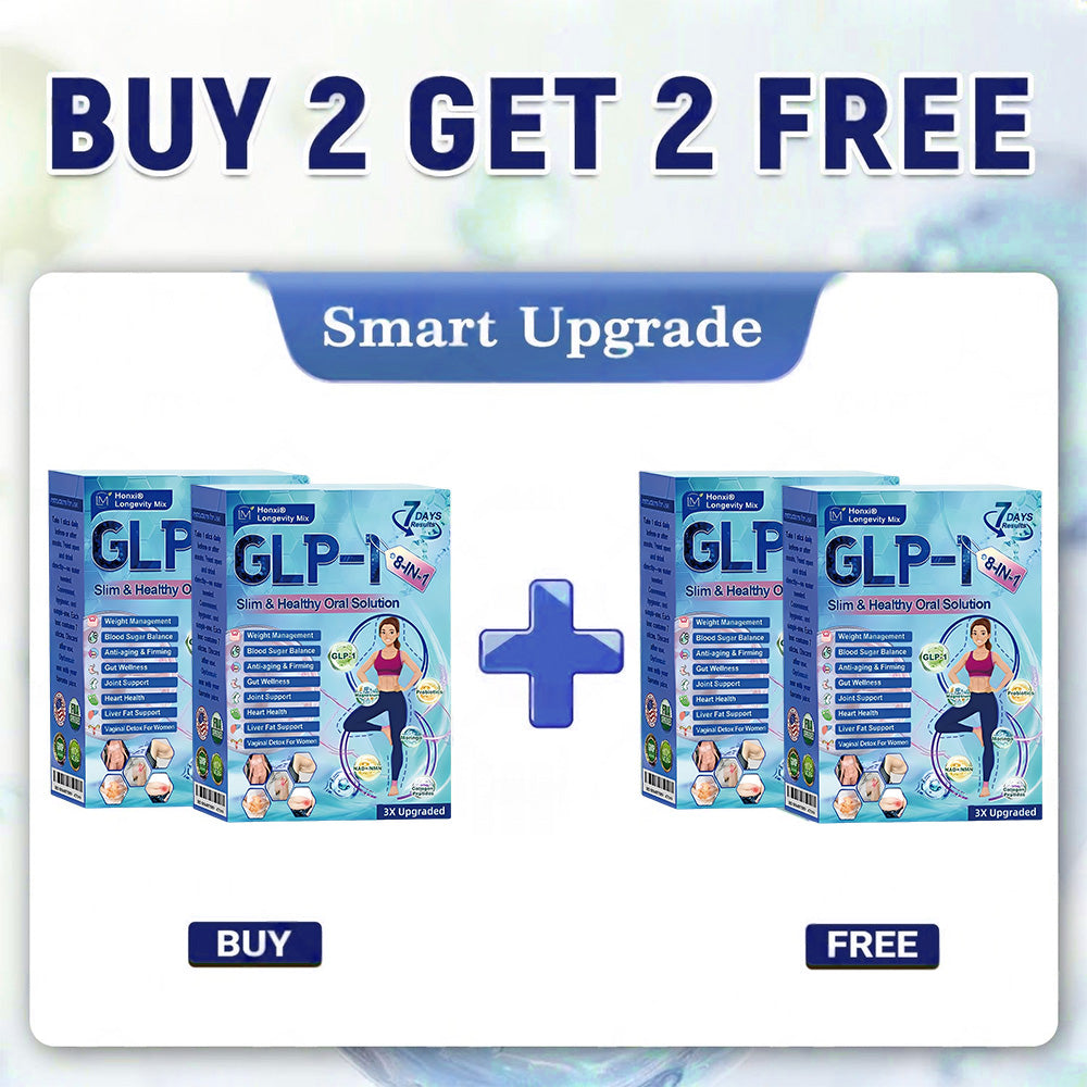 Official Store | Honxi® Longevity GLP-1 8-in-1 Slim & Healthy Oral Solution(Once a day, visible results in 7 days) Supports obesity, cardiovascular health, diabetes, sleep apnea, gut health, joint issues, while also firming the skin and boosting energy