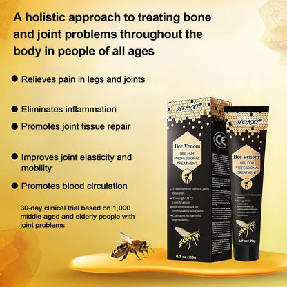 🐝HONXI® New Zealand Bee Venom Joint Relief Gel (New Zealand Bee Extract - specialised in the treatment of orthopaedic conditions and arthritic pain)